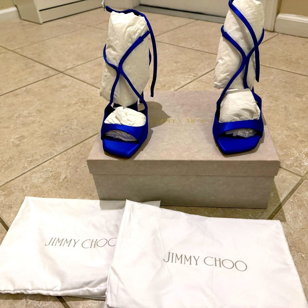 Jimmy Choo Azia 95 Ultra Violete Satin